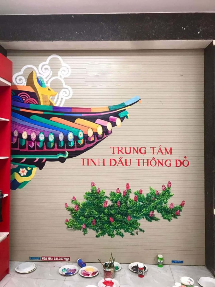 Vẽ Tranh Tường Cửa Cuốn