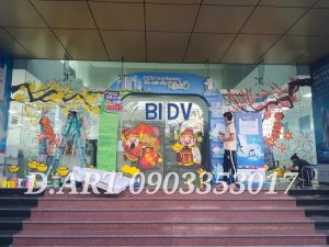 Báo Giá Vẽ Tranh Kính Tết