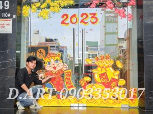 Vẽ Kính Tết Giáp Thìn 2024