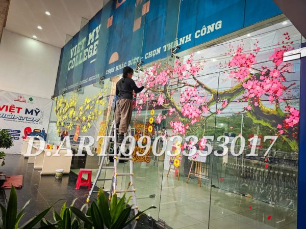 Tranh Kính Trang Trí Tết